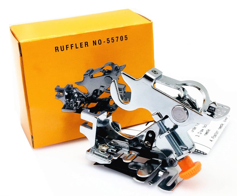YEQIN Ruffler Foot (#55705) Sewing Machine Presser Foot for Singer Brother Juki Low Shank Sewing Machine (Yellow Box) - Image 1